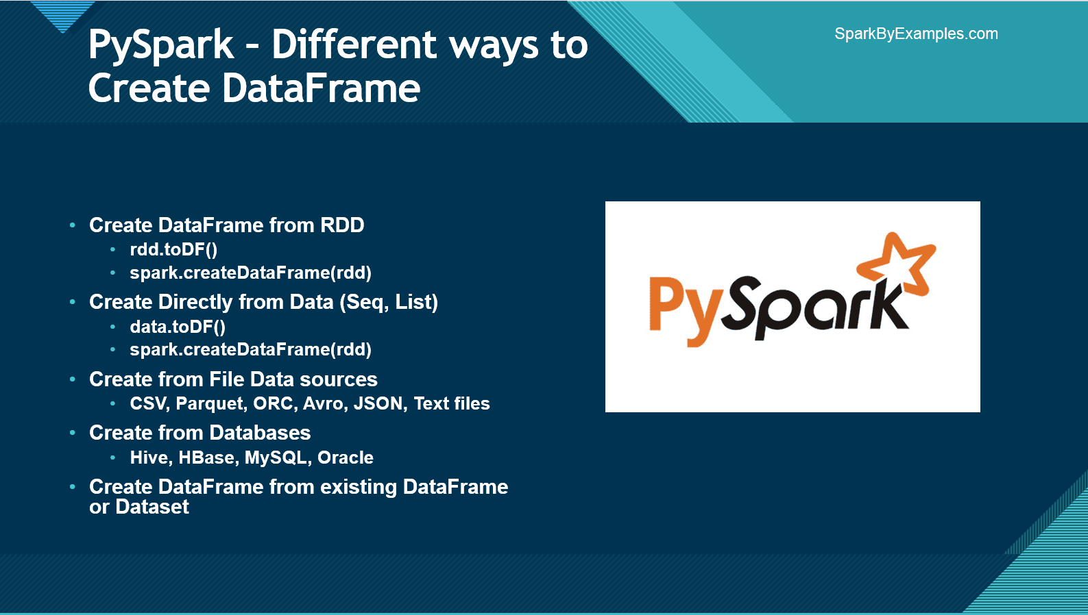 Read more about the article PySpark – Create DataFrame with Examples