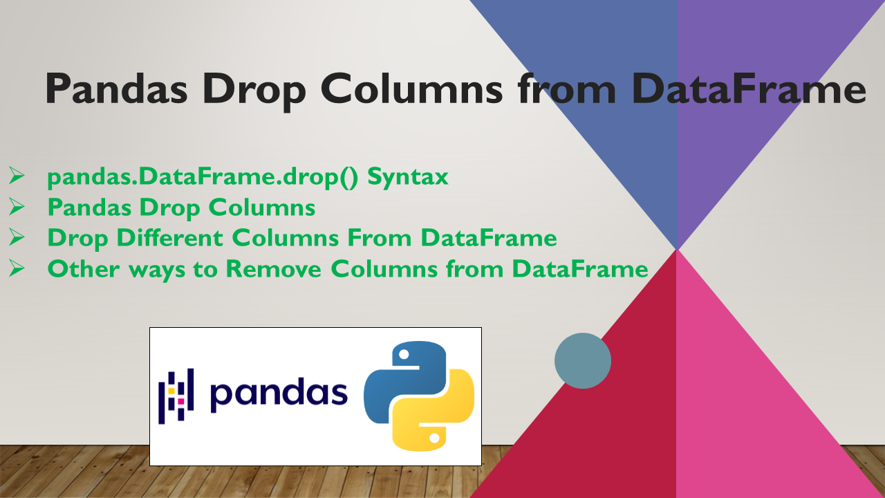 Read more about the article Pandas Drop Columns from DataFrame