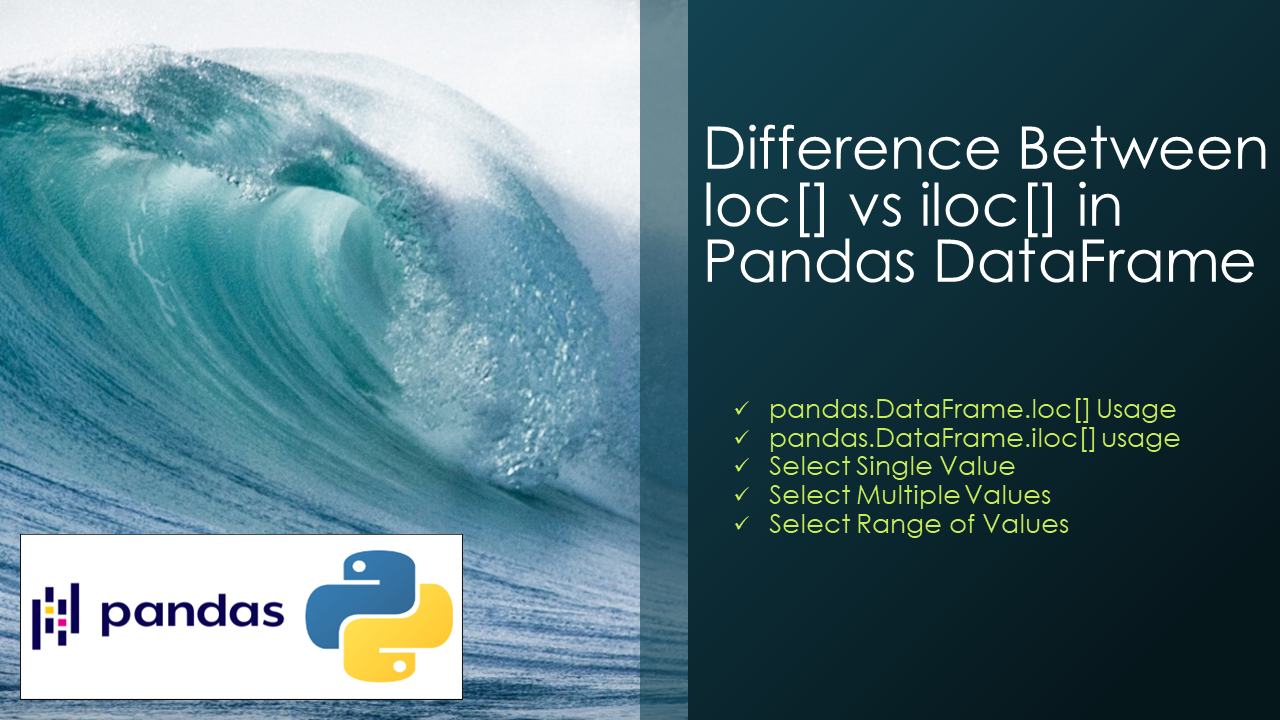 You are currently viewing Pandas Difference Between loc[] vs iloc[]