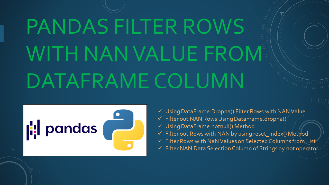You are currently viewing Pandas Filter Rows with NAN Value from DataFrame Column