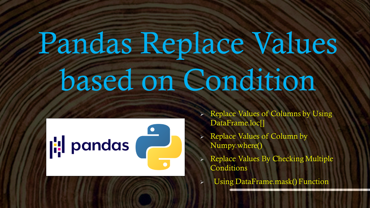 Read more about the article Pandas Replace Values based on Condition