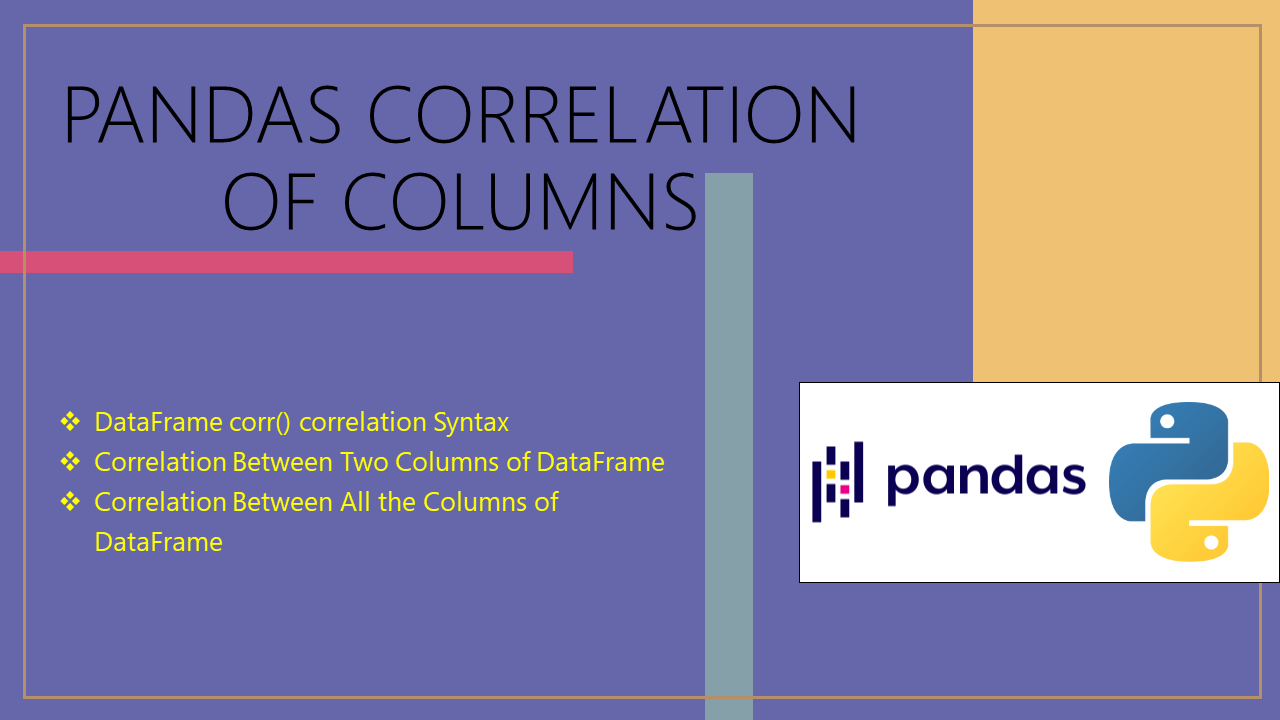 Read more about the article Pandas Correlation of Columns