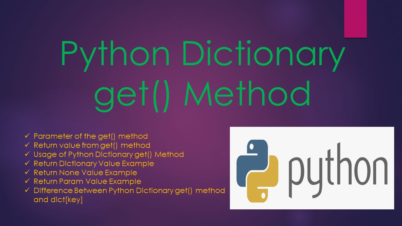 You are currently viewing Python Dictionary get() Method