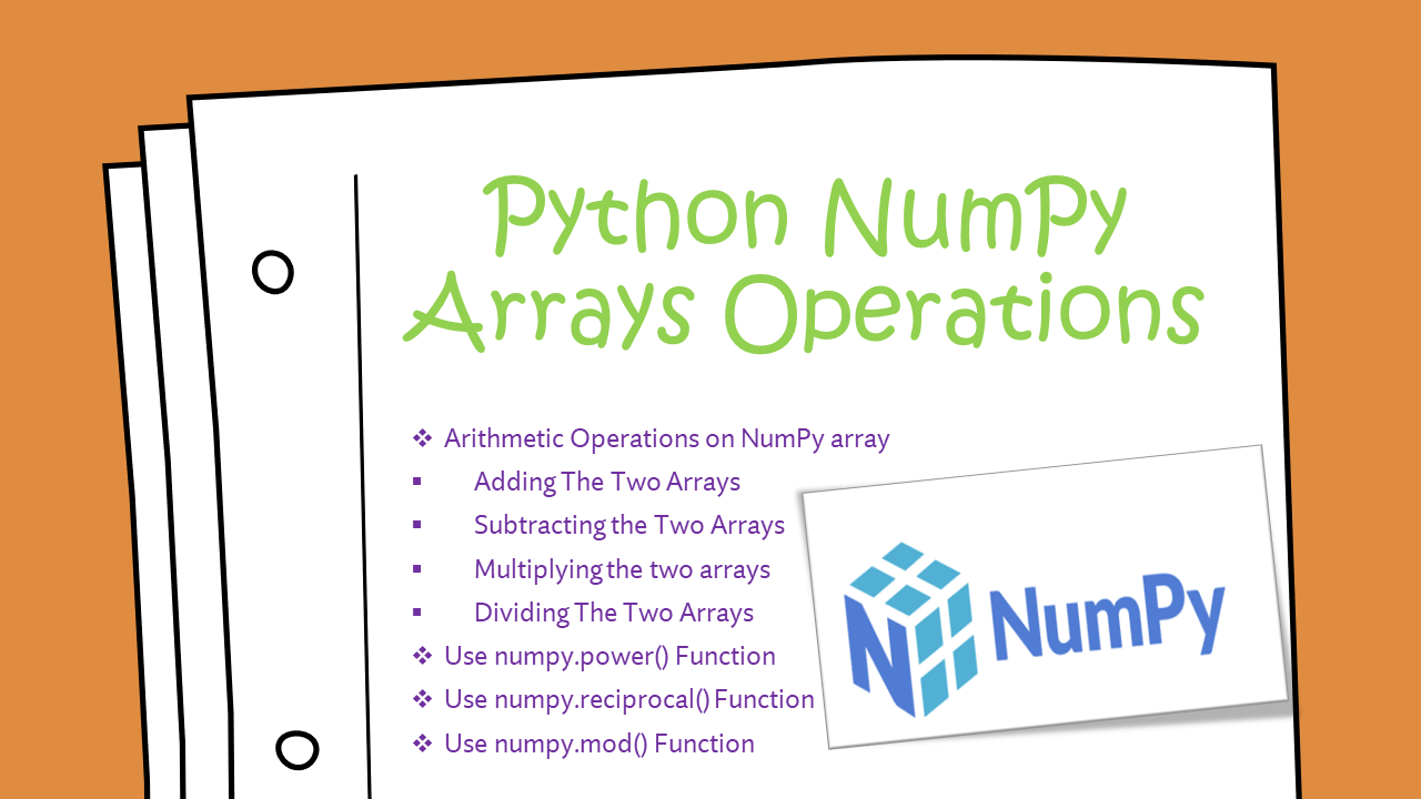 Read more about the article Python NumPy Array Operations