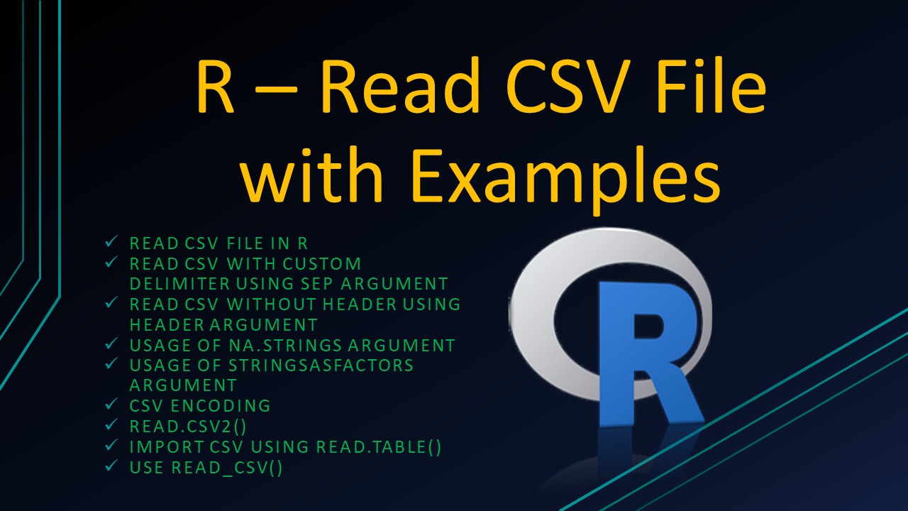 You are currently viewing How to Read CSV File into DataFrame in R