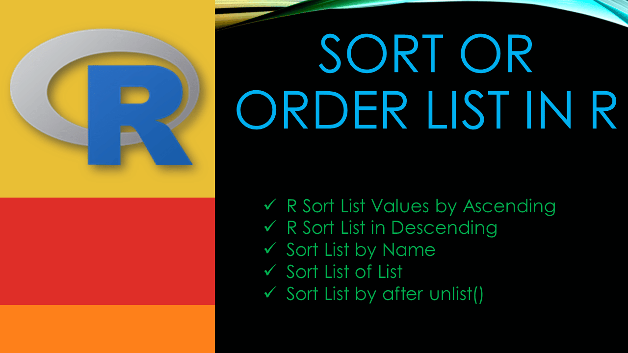 Read more about the article Sort or Order List in R?