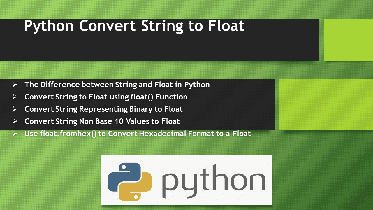 Read more about the article Python Convert String to Float