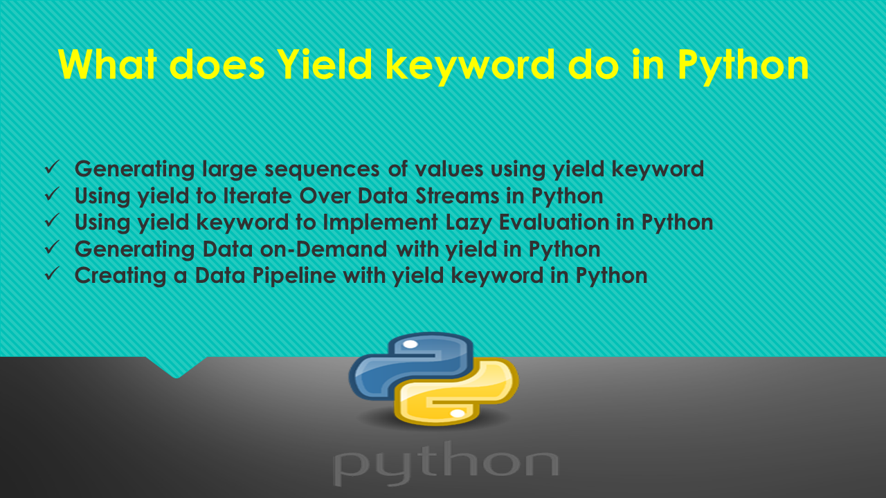 You are currently viewing What does Yield keyword do in Python