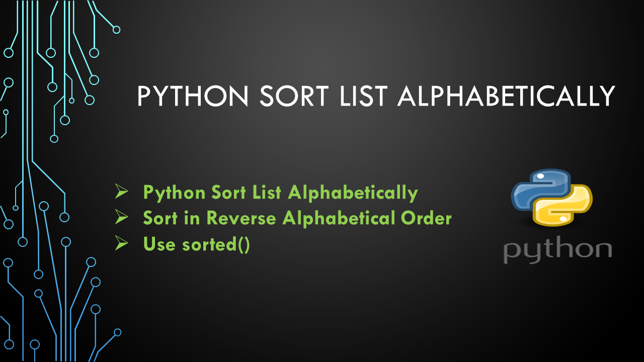 You are currently viewing Python Sort List Alphabetically