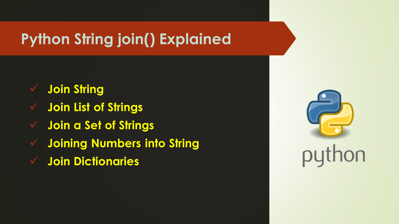Read more about the article Python String join() Explained