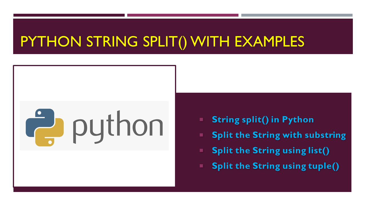 Read more about the article Python String split() with Examples